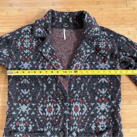 Free People Aztec Alpaca Wool Sweater Coat - Picture 8 of 12